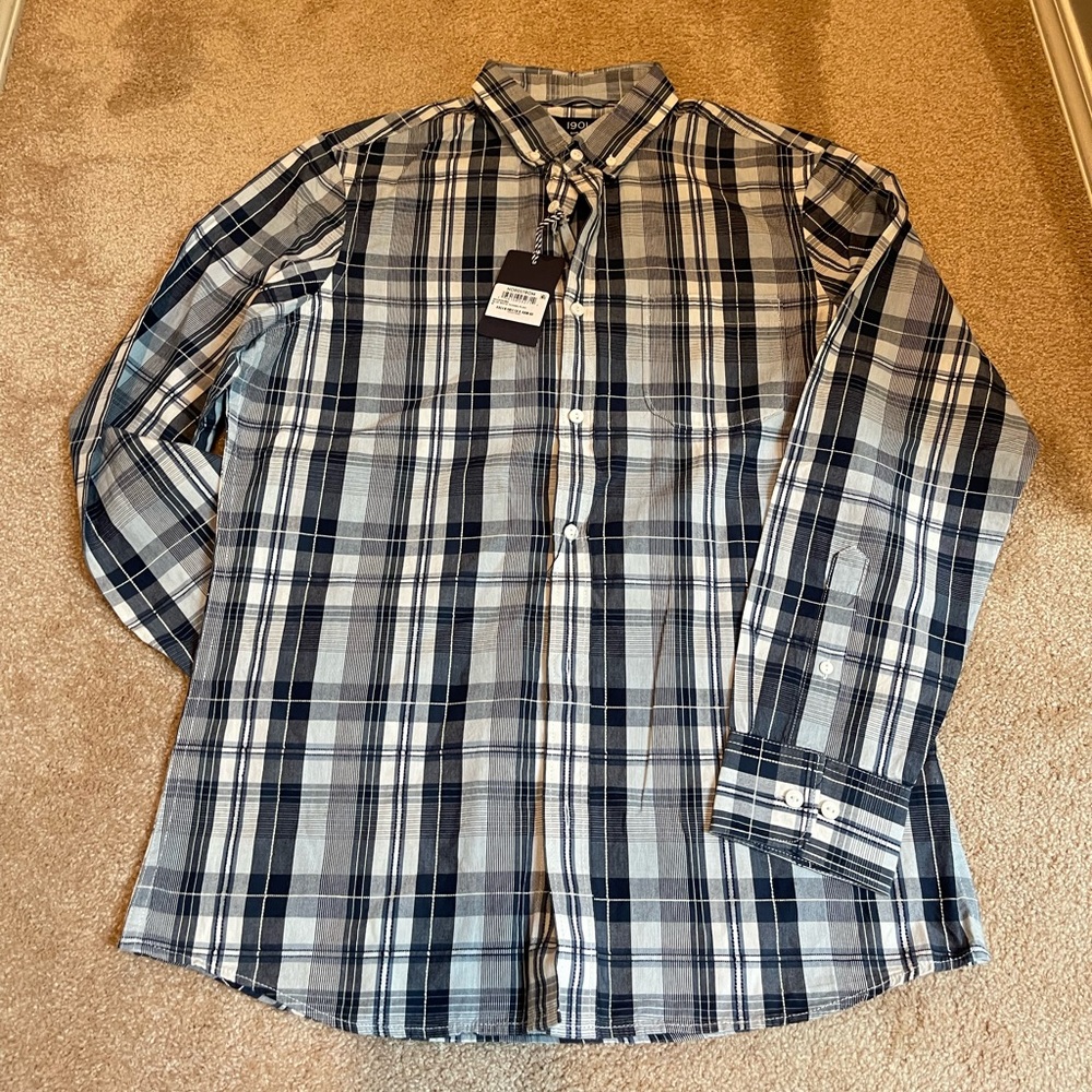 Navy and White Plaid shirt from 1901